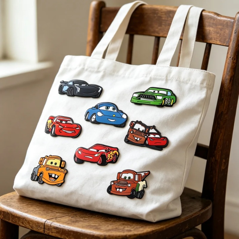 Car Accessories Kit - 8pcs Set Movie Badge Cute Cartoon
