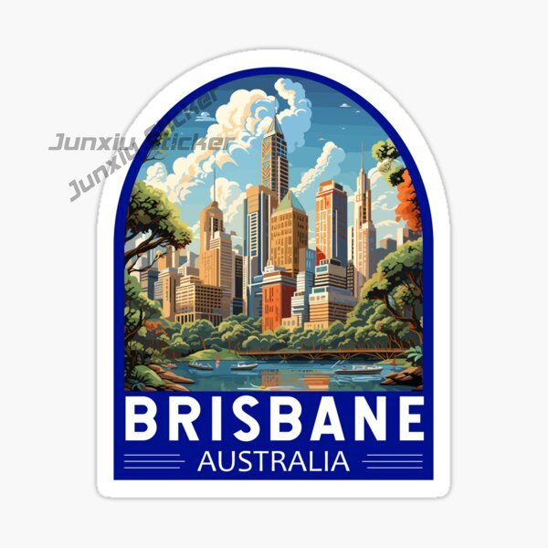 Car Accessories Brisbane - Australia BRISBANE Flag Vinyl Self-adhesive Car